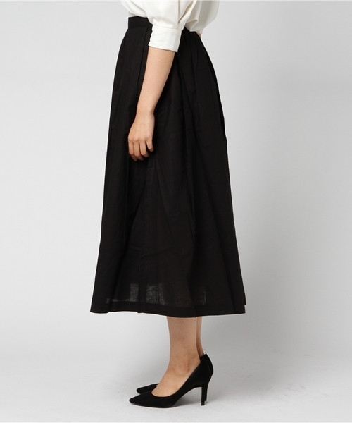 Re:EDIT（リエディ）の「コットンリネンフレアスカート（スカート・レディース・グレー/ブルー/ベージュ/オレンジ/ネイビー/レッド/グリーン/ブラック/ワイン/カーキ・LARGE/MEDIUM）」の12枚目の写真