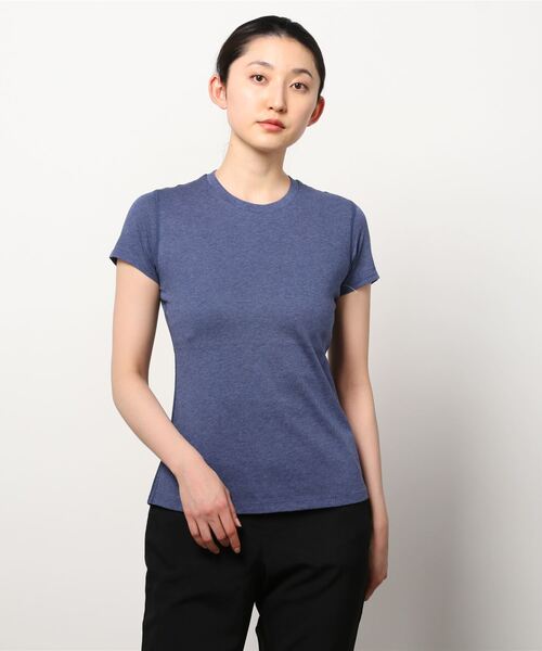 NEW BALANCE(ニューバランス)の「ヘザーテック Tシャツ(Tシャツ/カットソー・レディース・ブラック/ブルー系その他/イエロー/バーガンディー・SMALL/LARGE/MEDIUM/X-LARGE)」の1枚目の写真