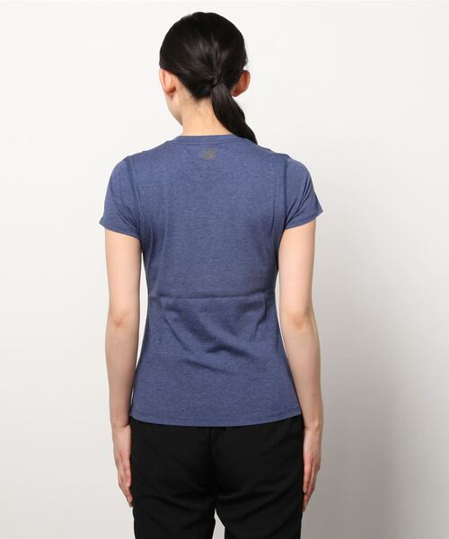 NEW BALANCE(ニューバランス)の「ヘザーテック Tシャツ(Tシャツ/カットソー・レディース・ブラック/ブルー系その他/イエロー/バーガンディー・SMALL/LARGE/MEDIUM/X-LARGE)」の6枚目の写真