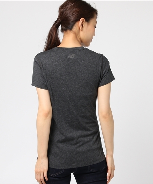 NEW BALANCE(ニューバランス)の「ヘザーテック Tシャツ(Tシャツ/カットソー・レディース・ブラック/ブルー系その他/イエロー/バーガンディー・SMALL/LARGE/MEDIUM/X-LARGE)」の7枚目の写真