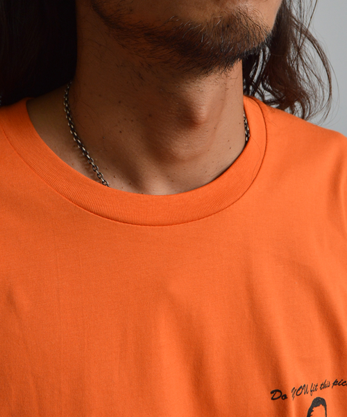 JUNGLES(ジャングルス)の「JUNGLES/ジャングルス GET HELP NOW S/S TEE(Tシャツ/カットソー・メンズ・オレンジ/ブラック・S/L/M/XL)」の7枚目の写真