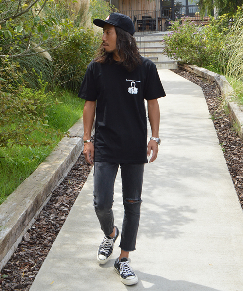 JUNGLES(ジャングルス)の「JUNGLES/ジャングルス GET HELP NOW S/S TEE(Tシャツ/カットソー・メンズ・オレンジ/ブラック・S/L/M/XL)」の10枚目の写真