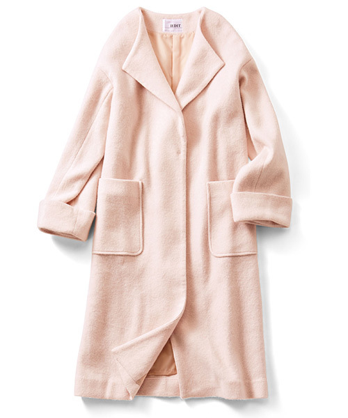 IEDIT（イディット）の「大人ピンクがコーデを格上げするフェミニンロングコート（その他アウター・レディース・ピンク・LARGE/MEDIUM/SMALL/X-LARGE/XX-LARGE）」の14枚目の写真