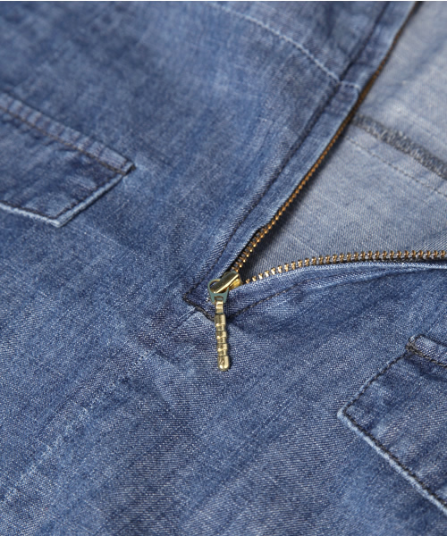 CORTES WORKS（コルテスワークス）の「ライトデニムワンピース（ワンピース・レディース・ブルー・38）」の7枚目の写真