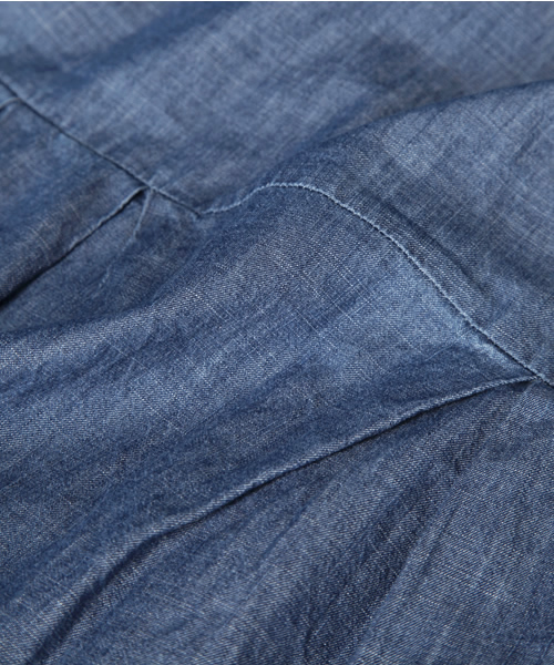 CORTES WORKS（コルテスワークス）の「ライトデニムワンピース（ワンピース・レディース・ブルー・38）」の4枚目の写真