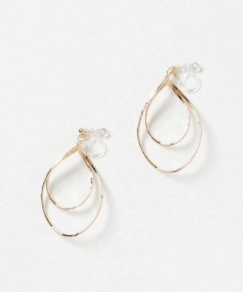 セール】樹脂ピアス/樹脂ノンホールピアス仕様ティアドロップ