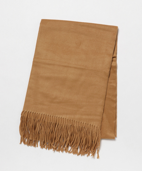 VitaFelice(ヴィータフェリーチェ)の「大判ストール(無地)/マフラー(ストール/ショール・レディース・ブラック/グレー/キャメル/レッド/マスタード/ベージュ系その他・FREE)」の10枚目の写真