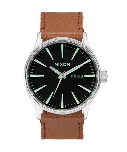 NIXON（ニクソン）の「THE SENTRY LEATHER（アナログ腕時計・メンズ・ブラウン系その他/シルバー系その他/その他1/ホワイト×シルバー/ブラック/ホワイト/その他2/ブルー系その他/その他3/ブラック×ゴールド/その他4/ガンメタ/ゴールド系その他/ブラウン系その他2/ブロンズ・FREE）」の7枚目の写真