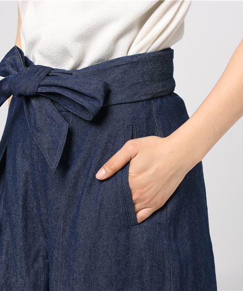 STUDIOUS(ステュディオス)の「【UN3D.】EX.ウエストリボンデニムPT(その他パンツ・レディース・サックスブルー/ブルー・38)」の6枚目の写真