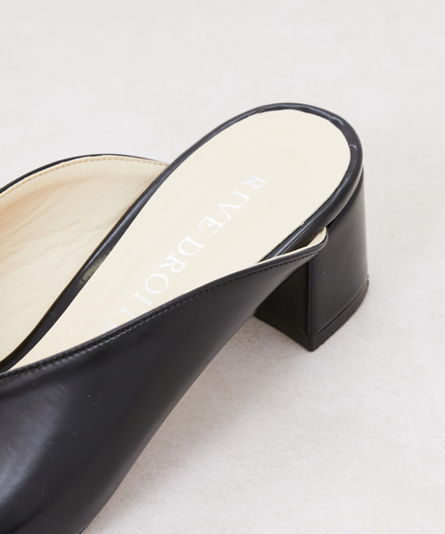 RIVE DROITE（リヴドロワ）の「デザインヒールサンダル（スリッポン・レディース・ホワイト/ブラック・36/37/38）」の12枚目の写真