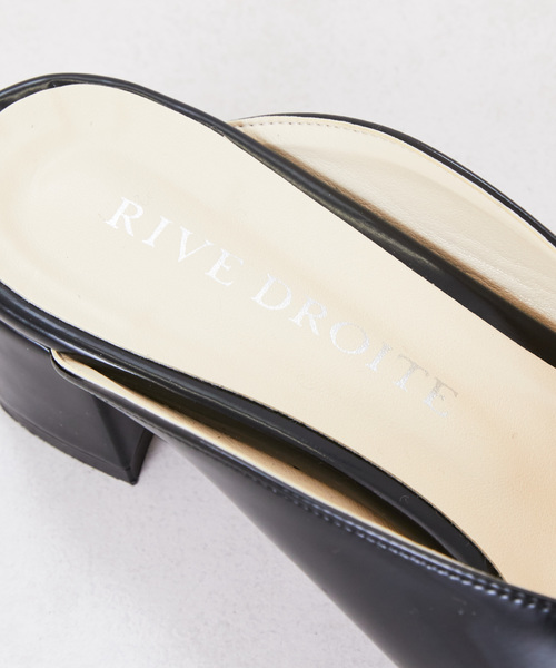 RIVE DROITE（リヴドロワ）の「デザインヒールサンダル（スリッポン・レディース・ホワイト/ブラック・36/37/38）」の13枚目の写真