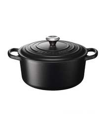 Le Creuset（ルクルーゼ）の「シグニチャー ココット・ロンド 22cm (内側ブラックマットホーロー)（鍋/フライパン）」