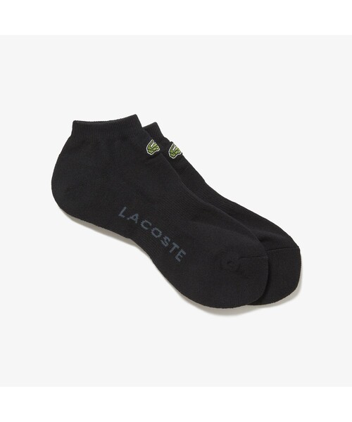 LACOSTE（ラコステ）の「ロゴパイルスニカー丈ソックス（ソックス/靴下・レディース・ホワイト/ネイビー/ライトブルー/グレー/ブラック・24cm/24.0cm）」の3枚目の写真