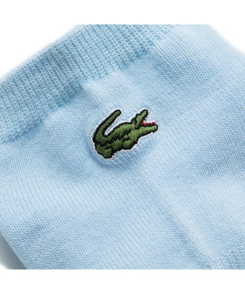 LACOSTE（ラコステ）の「ロゴパイルスニカー丈ソックス（ソックス/靴下・レディース・ホワイト/ネイビー/ライトブルー/グレー/ブラック・24cm/24.0cm）」の6枚目の写真
