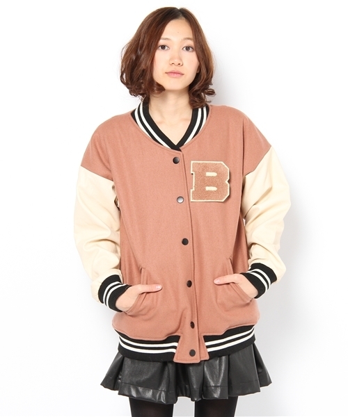 Chico（チコ）の「中綿ビックスタジャン（スタジャン・レディース・キャメル/ピンクベージュ/ネイビー・FREE）」の17枚目の写真