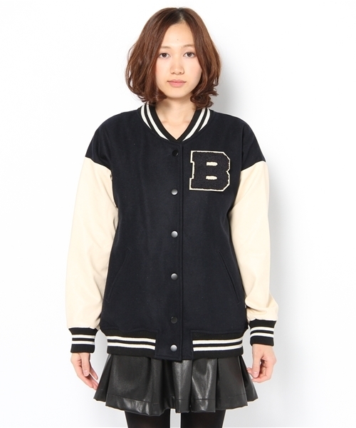 Chico（チコ）の「中綿ビックスタジャン（スタジャン・レディース・キャメル/ピンクベージュ/ネイビー・FREE）」の14枚目の写真