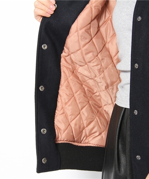 Chico（チコ）の「中綿ビックスタジャン（スタジャン・レディース・キャメル/ピンクベージュ/ネイビー・FREE）」の16枚目の写真