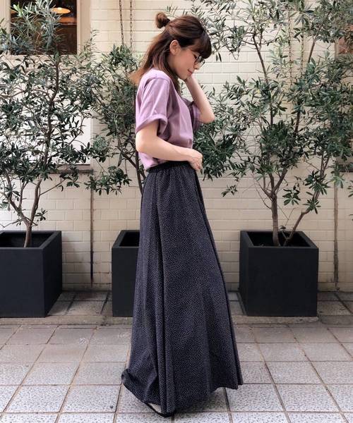 Perle Peche（ペルルペッシュ）の「eclatドットロングスカート