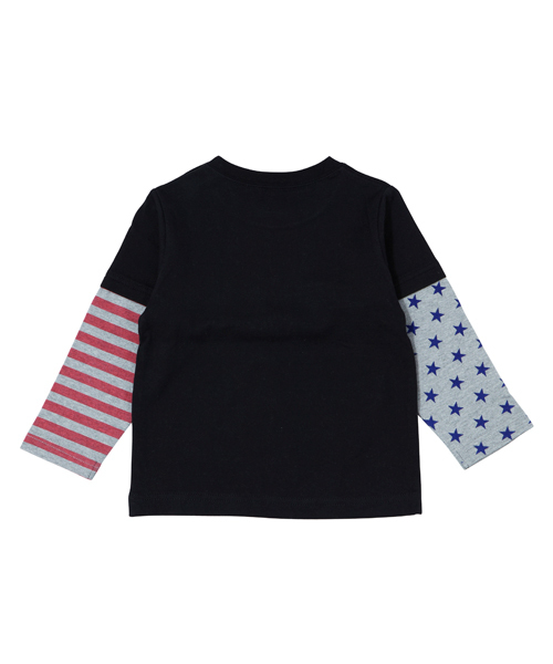 X-girl Stages(エックスガールステージス)の「L/S TEE “TO THE MOON” (4T~7T)(Tシャツ/カットソー・キッズ・ブラック/イエロー/ピンク・4T/5T/6T/7T)」の4枚目の写真