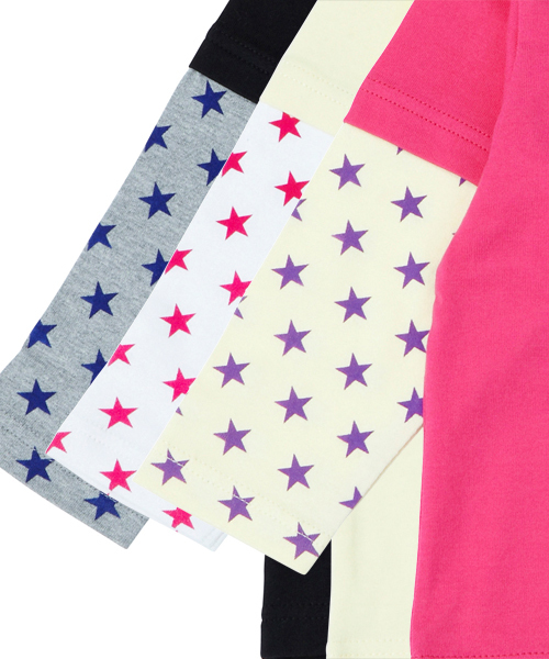 X-girl Stages(エックスガールステージス)の「L/S TEE “TO THE MOON” (4T~7T)(Tシャツ/カットソー・キッズ・ブラック/イエロー/ピンク・4T/5T/6T/7T)」の7枚目の写真