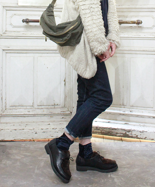 JELLY BEANS（ジェリービーンズ）の「厚底ファーマニッシュシューズ(204-2321)JELLY BEANS(ジェリービーンズ)（ドレスシューズ・レディース・ブラック/ダークブラウン/チェック・23/24/22.5/24.5/23.5）」の10枚目の写真