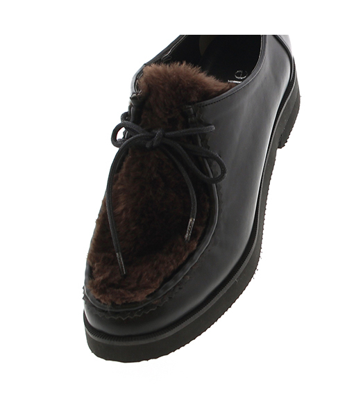 JELLY BEANS（ジェリービーンズ）の「厚底ファーマニッシュシューズ(204-2321)JELLY BEANS(ジェリービーンズ)（ドレスシューズ・レディース・ブラック/ダークブラウン/チェック・23/24/22.5/24.5/23.5）」の12枚目の写真