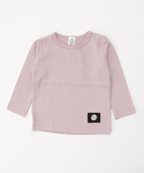 ZERO standerd（ゼロスタンダード）の「ZERO standard/ゼロスタンダード ロングTシャツ（Tシャツ/カットソー・キッズ・グレー/カーキ/チャコールグレー/ベージュ/ピンク/ブラック/テラコッタ/グレー系その他3/ラベンダー・110cm/130cm/100cm/95㎝/150cm/80ｃｍ/160cm/140cm/90cm/120cm/95cm）」の8枚目の写真