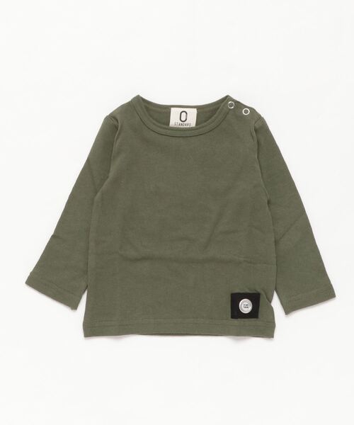 ZERO standerd（ゼロスタンダード）の「ZERO standard/ゼロスタンダード ロングTシャツ（Tシャツ/カットソー・キッズ・グレー/カーキ/チャコールグレー/ベージュ/ピンク/ブラック/テラコッタ/グレー系その他3/ラベンダー・110cm/130cm/100cm/95㎝/150cm/80ｃｍ/160cm/140cm/90cm/120cm/95cm）」の20枚目の写真