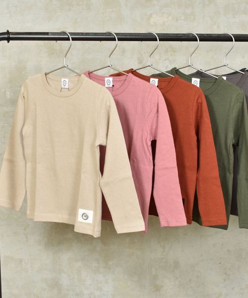 ZERO standerd（ゼロスタンダード）の「ZERO standard/ゼロスタンダード ロングTシャツ（Tシャツ/カットソー・キッズ・グレー/カーキ/チャコールグレー/ベージュ/ピンク/ブラック/テラコッタ/グレー系その他3/ラベンダー・110cm/130cm/100cm/95㎝/150cm/80ｃｍ/160cm/140cm/90cm/120cm/95cm）」の13枚目の写真