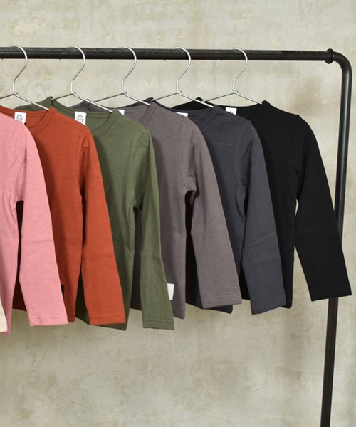 ZERO standerd（ゼロスタンダード）の「ZERO standard/ゼロスタンダード ロングTシャツ（Tシャツ/カットソー・キッズ・グレー/カーキ/チャコールグレー/ベージュ/ピンク/ブラック/テラコッタ/グレー系その他3/ラベンダー・110cm/130cm/100cm/95㎝/150cm/80ｃｍ/160cm/140cm/90cm/120cm/95cm）」の14枚目の写真