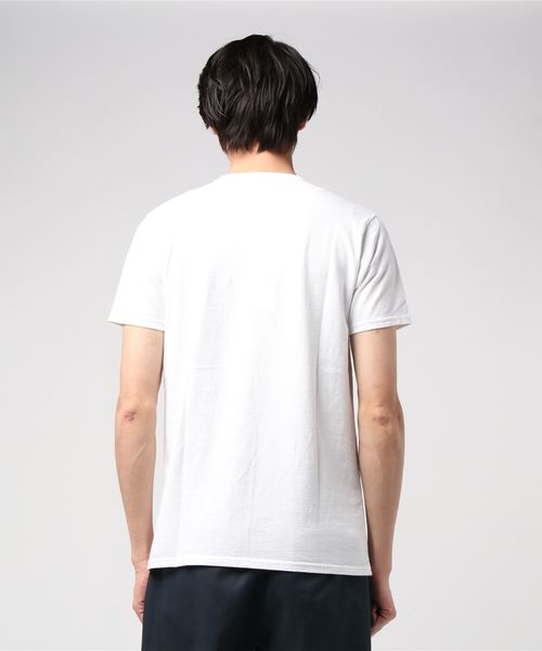 EEL（イール）の「EEL / イール 別注 陶器ボタンのポケＴ　ポケットTシャツ（Tシャツ/カットソー・メンズ・ホワイト/グレー/サックスブルー・M/L/XL/XS）」の5枚目の写真