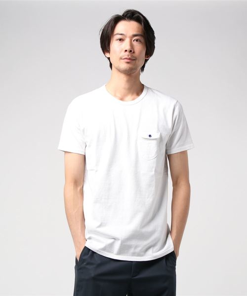 セール】EEL / イール 別注 陶器ボタンのポケT ポケットTシャツ