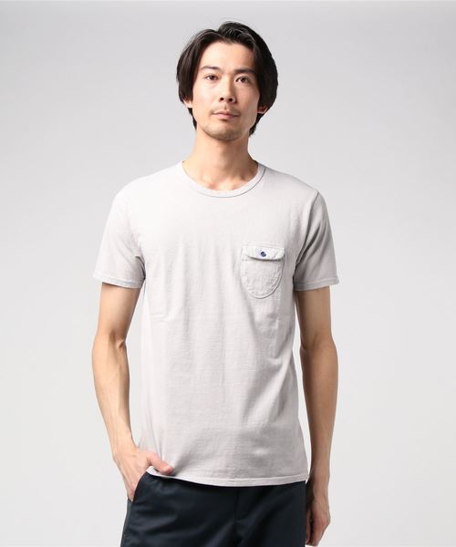 セール】EEL / イール 別注 陶器ボタンのポケT ポケットTシャツ