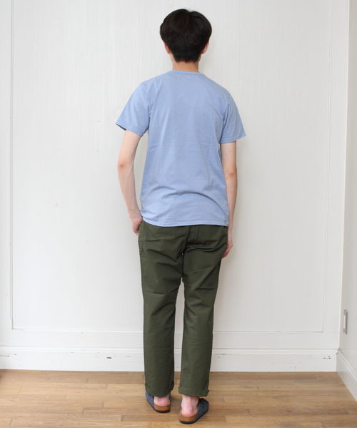 EEL（イール）の「EEL / イール 別注 陶器ボタンのポケＴ　ポケットTシャツ（Tシャツ/カットソー・メンズ・ホワイト/グレー/サックスブルー・M/L/XL/XS）」の7枚目の写真