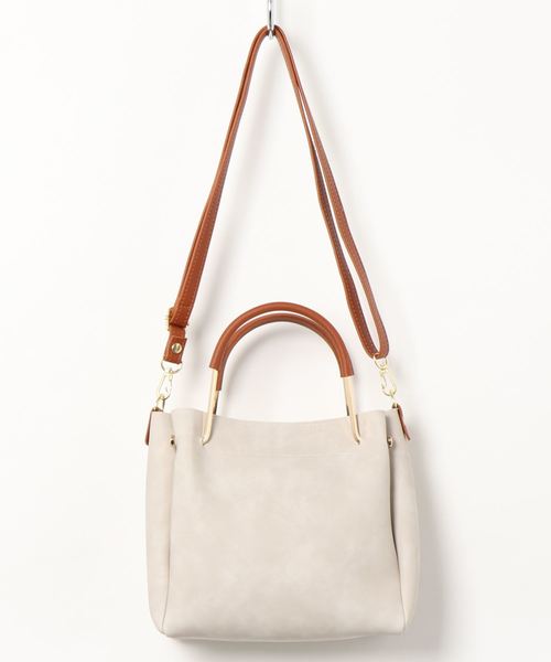 KOBE LETTUCE（コウベレタス）の「ショルダー付き2Wayゴールドハンドルバッグ（ハンドバッグ・レディース・ベージュ系その他/ブルー/ブラック・FREE）」の8枚目の写真