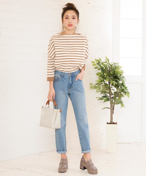 KOBE LETTUCE（コウベレタス）の「ショルダー付き2Wayゴールドハンドルバッグ（ハンドバッグ・レディース・ベージュ系その他/ブルー/ブラック・FREE）」の14枚目の写真