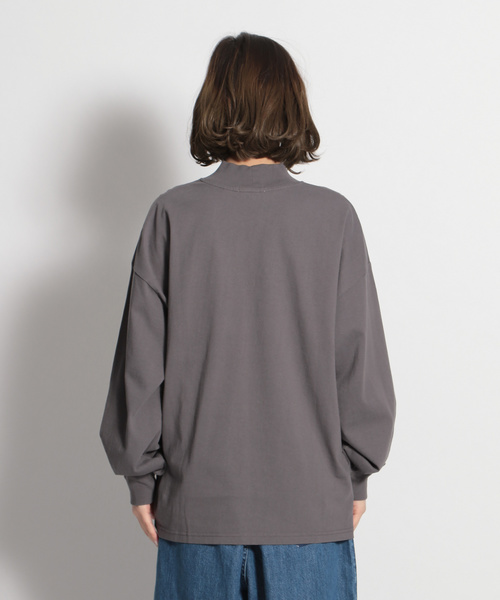 niko and...(ニコアンド)の「USAコットンハイネック長袖プルオーバー(Tシャツ/カットソー・レディース・ベージュ/オフホワイト/ダークグレー/オレンジ・MEDIUM/LARGE)」の10枚目の写真