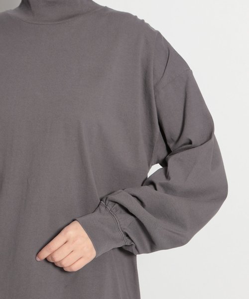 niko and...(ニコアンド)の「USAコットンハイネック長袖プルオーバー(Tシャツ/カットソー・レディース・ベージュ/オフホワイト/ダークグレー/オレンジ・MEDIUM/LARGE)」の12枚目の写真
