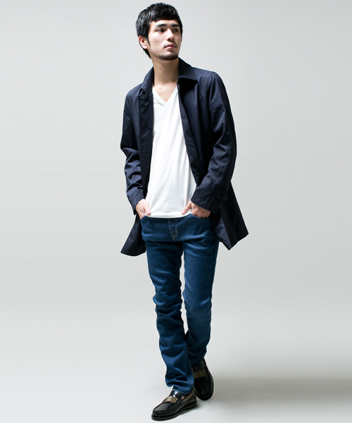 NANO universe（ナノユニバース）の「Lee（リー）/ 別注ストレッチSKINNY（デニムパンツ・メンズ・ホワイト/ブラック/グレー/インディゴブルー/ブルー・SMALL/MEDIUM/LARGE）」の20枚目の写真