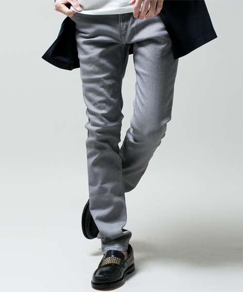 NANO universe（ナノユニバース）の「Lee（リー）/ 別注ストレッチSKINNY（デニムパンツ・メンズ・ホワイト/ブラック/グレー/インディゴブルー/ブルー・SMALL/MEDIUM/LARGE）」の13枚目の写真