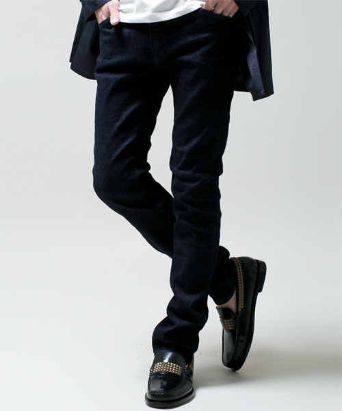 NANO universe（ナノユニバース）の「Lee（リー）/ 別注ストレッチSKINNY（デニムパンツ・メンズ・ホワイト/ブラック/グレー/インディゴブルー/ブルー・SMALL/MEDIUM/LARGE）」の14枚目の写真