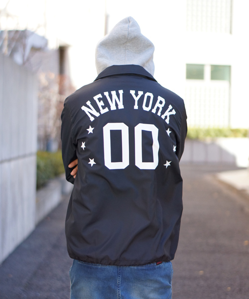 And A（アンドエー）の「COACH JACKET (CHAMPION)/T0105/T0106（ナイロンジャケット・メンズ・ブラック/グリーン/ネイビー・LARGE/MEDIUM/SMALL）」の8枚目の写真