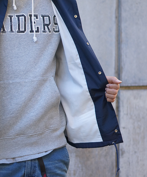 And A（アンドエー）の「COACH JACKET (CHAMPION)/T0105/T0106（ナイロンジャケット・メンズ・ブラック/グリーン/ネイビー・LARGE/MEDIUM/SMALL）」の10枚目の写真