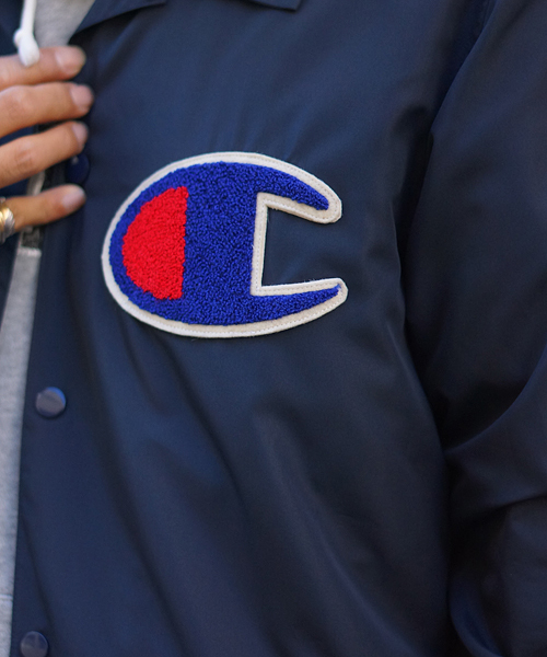 And A（アンドエー）の「COACH JACKET (CHAMPION)/T0105/T0106（ナイロンジャケット・メンズ・ブラック/グリーン/ネイビー・LARGE/MEDIUM/SMALL）」の11枚目の写真