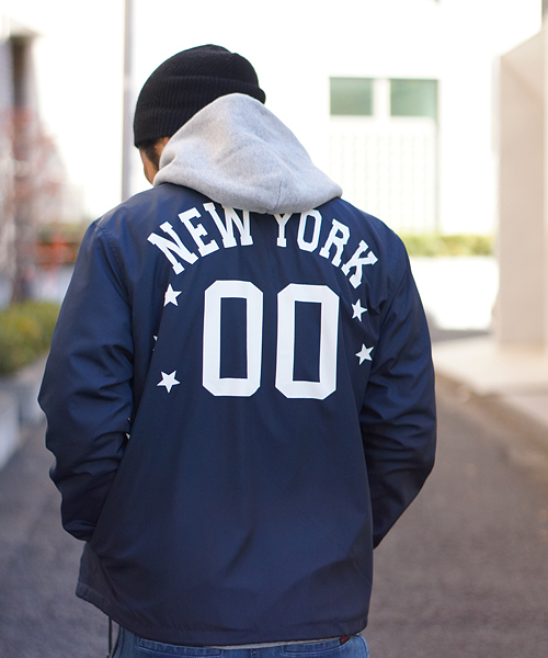 And A（アンドエー）の「COACH JACKET (CHAMPION)/T0105/T0106（ナイロンジャケット・メンズ・ブラック/グリーン/ネイビー・LARGE/MEDIUM/SMALL）」の14枚目の写真