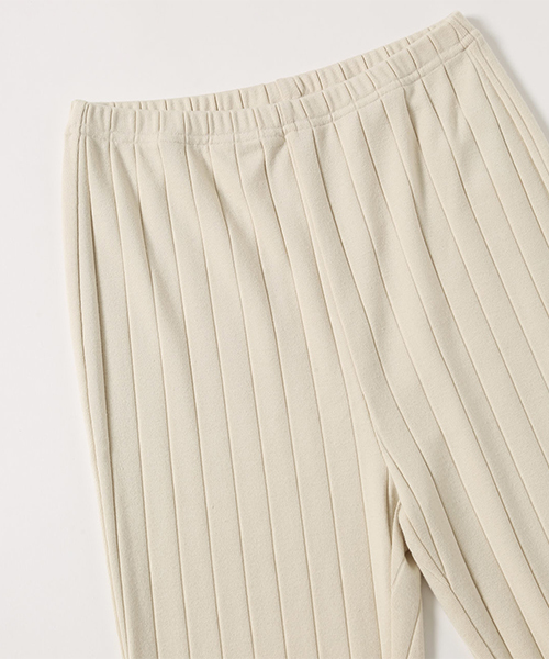 AZUL by moussy（アズールバイマウジー）の「WIDE RIB LEGGINGS / ワイドリブレギンス（その他パンツ・レディース・ブラック/ライトベージュ・SMALL/MEDIUM）」の18枚目の写真