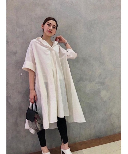 AZUL by moussy（アズールバイマウジー）の「WIDE RIB LEGGINGS / ワイドリブレギンス（その他パンツ・レディース・ブラック/ライトベージュ・SMALL/MEDIUM）」の3枚目の写真