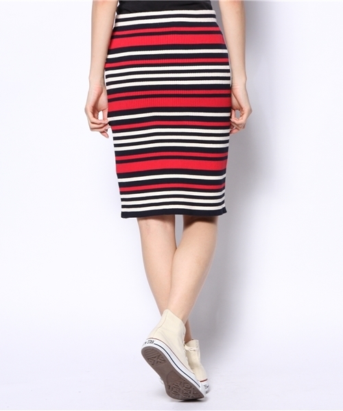 Ray BEAMS（レイビームス）の「Ray BEAMS / ボーダーニット タイトスカート（スカート・レディース・レッド/イエロー・1/0）」の7枚目の写真