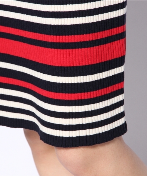 Ray BEAMS（レイビームス）の「Ray BEAMS / ボーダーニット タイトスカート（スカート・レディース・レッド/イエロー・1/0）」の9枚目の写真