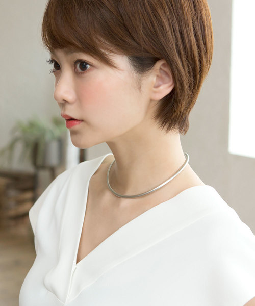 colleca la（コレカラ）の「マットメタルチョーカー（チョーカー・レディース・シルバー/ゴールド・ﾌﾘ-）」の10枚目の写真